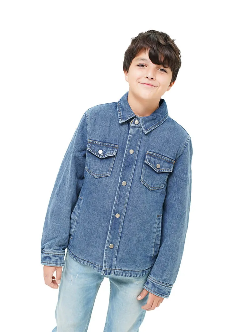 Blouson en jean doublée